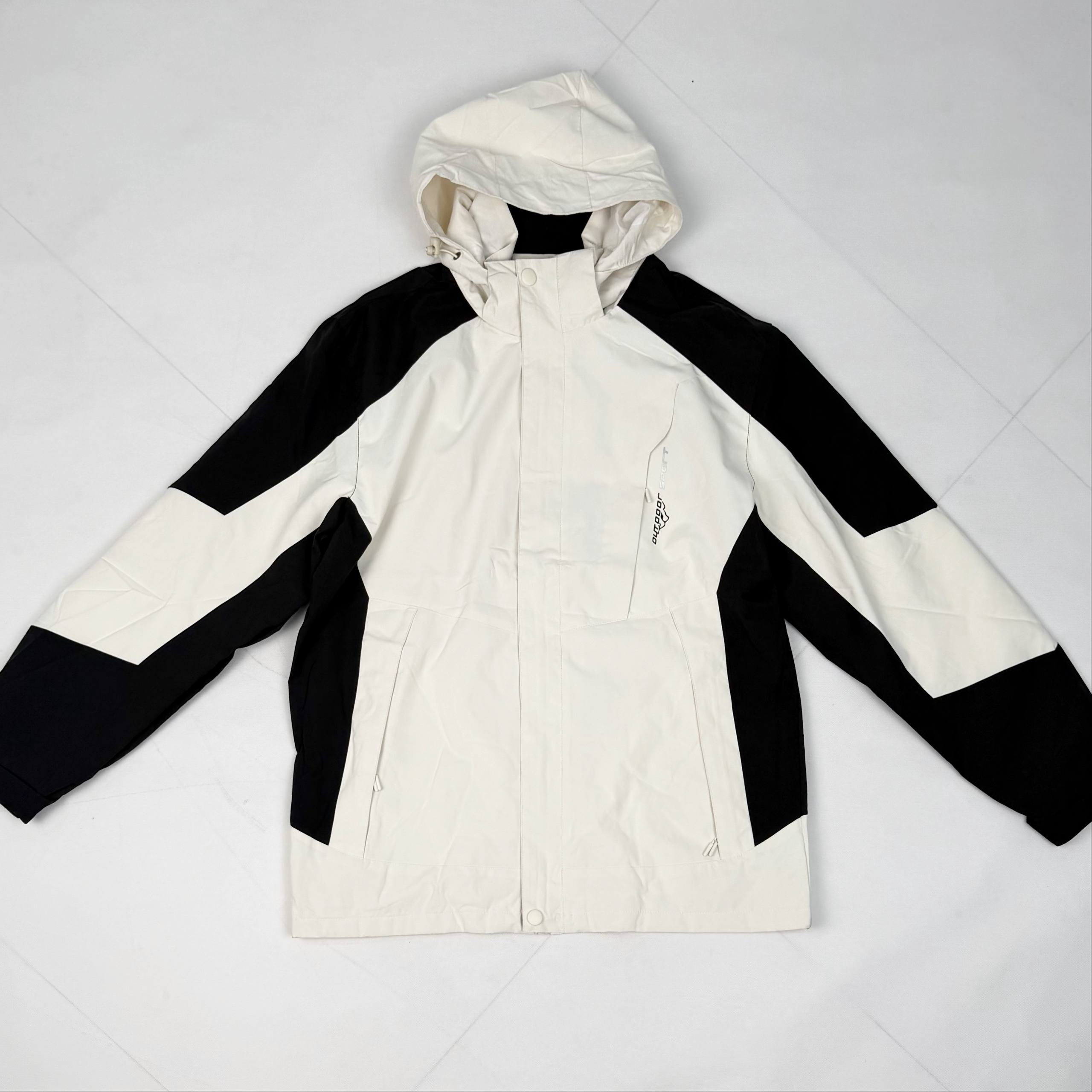 کاپشن Outdoor Sport-سفیدمشکی